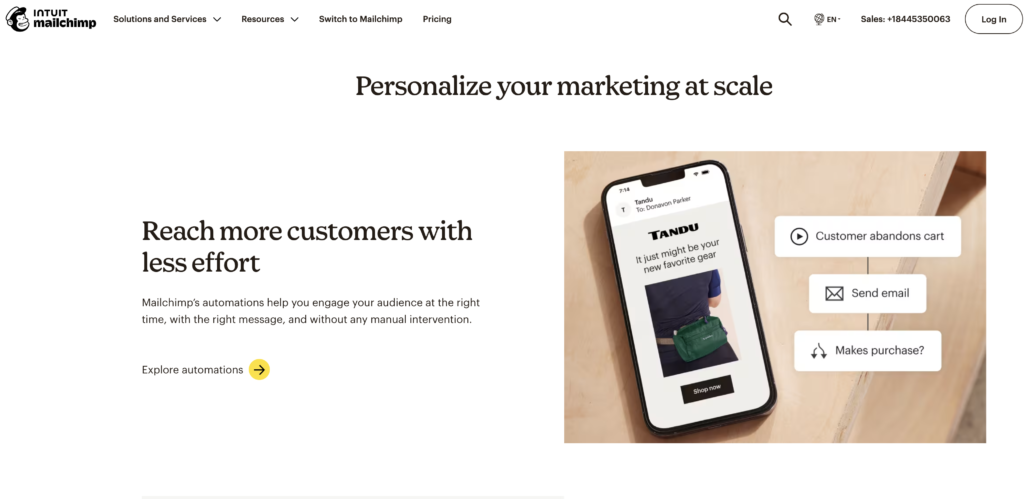 ActiveCampaign vs Mailchimp: mailchimp features